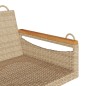 vidaXL Hängebank Beige 109x62x40 cm Poly Rattan vidaXL Hängebank Beige 109x62x40 cm Poly Rattan