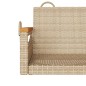 vidaXL Hängebank Beige 109x62x40 cm Poly Rattan vidaXL Hängebank Beige 109x62x40 cm Poly Rattan