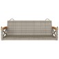 vidaXL Hängebank Grau 109x62x40 cm Poly Rattan vidaXL Hängebank Grau 109x62x40 cm Poly Rattan