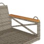 vidaXL Hängebank Grau 109x62x40 cm Poly Rattan vidaXL Hängebank Grau 109x62x40 cm Poly Rattan