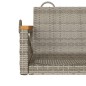 vidaXL Hängebank Grau 109x62x40 cm Poly Rattan vidaXL Hängebank Grau 109x62x40 cm Poly Rattan