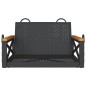 vidaXL Hängesessel Schwarz 63x62x40 cm Poly Rattan vidaXL Hängesessel Schwarz 63x62x40 cm Poly Rattan