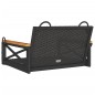 vidaXL Hängesessel Schwarz 63x62x40 cm Poly Rattan vidaXL Hängesessel Schwarz 63x62x40 cm Poly Rattan