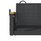 vidaXL Hängesessel Schwarz 63x62x40 cm Poly Rattan vidaXL Hängesessel Schwarz 63x62x40 cm Poly Rattan