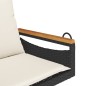 vidaXL Hängesessel mit Kissen Schwarz 63x62x40 cm Poly Rattan vidaXL Hängesessel mit Kissen Schwarz 63x62x40 cm Poly Rattan
