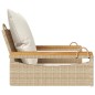 vidaXL Hängesessel mit Kissen Beige 63x62x40 cm Poly Rattan vidaXL Hängesessel mit Kissen Beige 63x62x40 cm Poly Rattan