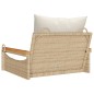 vidaXL Hängesessel mit Kissen Beige 63x62x40 cm Poly Rattan vidaXL Hängesessel mit Kissen Beige 63x62x40 cm Poly Rattan