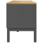 vidaXL TV-Schrank FLORO Grau 114x43x55 cm Massivholz Kiefer vidaXL TV-Schrank FLORO Grau 114x43x55 cm Massivholz Kiefer