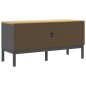 vidaXL TV-Schrank FLORO Grau 114x43x55 cm Massivholz Kiefer vidaXL TV-Schrank FLORO Grau 114x43x55 cm Massivholz Kiefer