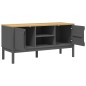vidaXL TV-Schrank FLORO Grau 114x43x55 cm Massivholz Kiefer vidaXL TV-Schrank FLORO Grau 114x43x55 cm Massivholz Kiefer