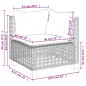 vidaXL 4-tlg. Garten-Sofagarnitur mit Kissen Schwarz Poly Rattan vidaXL 4-tlg. Garten-Sofagarnitur mit Kissen Schwarz Poly Rattan