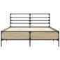 vidaXL Bettgestell Sonoma-Eiche 120x200 cm Holzwerkstoff und Metall vidaXL Bettgestell Sonoma-Eiche 120x200 cm Holzwerkstoff und Metall