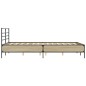 vidaXL Bettgestell Sonoma-Eiche 120x200 cm Holzwerkstoff und Metall vidaXL Bettgestell Sonoma-Eiche 120x200 cm Holzwerkstoff und Metall
