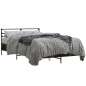 vidaXL Bettgestell Räuchereiche 140x200 cm Holzwerkstoff und Metall vidaXL Bettgestell Räuchereiche 140x200 cm Holzwerkstoff und Metall