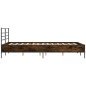 vidaXL Bettgestell Räuchereiche 140x200 cm Holzwerkstoff und Metall vidaXL Bettgestell Räuchereiche 140x200 cm Holzwerkstoff und Metall