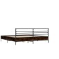 vidaXL Bettgestell Braun Eichen-Optik 140x200 cm Holzwerkstoff Metall vidaXL Bettgestell Braun Eichen-Optik 140x200 cm Holzwerkstoff Metall