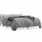 vidaXL Bettgestell Grau Sonoma 150x200 cm Holzwerkstoff und Metall vidaXL Bettgestell Grau Sonoma 150x200 cm Holzwerkstoff und Metall