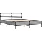 vidaXL Bettgestell Grau Sonoma 150x200 cm Holzwerkstoff und Metall vidaXL Bettgestell Grau Sonoma 150x200 cm Holzwerkstoff und Metall