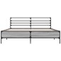 vidaXL Bettgestell Grau Sonoma 150x200 cm Holzwerkstoff und Metall vidaXL Bettgestell Grau Sonoma 150x200 cm Holzwerkstoff und Metall
