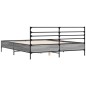 vidaXL Bettgestell Grau Sonoma 150x200 cm Holzwerkstoff und Metall vidaXL Bettgestell Grau Sonoma 150x200 cm Holzwerkstoff und Metall