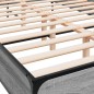 vidaXL Bettgestell Grau Sonoma 150x200 cm Holzwerkstoff und Metall vidaXL Bettgestell Grau Sonoma 150x200 cm Holzwerkstoff und Metall