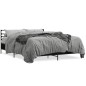 vidaXL Bettgestell Schwarz 160x200 cm Holzwerkstoff und Metall vidaXL Bettgestell Schwarz 160x200 cm Holzwerkstoff und Metall