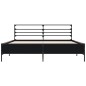 vidaXL Bettgestell Schwarz 160x200 cm Holzwerkstoff und Metall vidaXL Bettgestell Schwarz 160x200 cm Holzwerkstoff und Metall