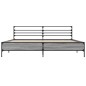 vidaXL Bettgestell Grau Sonoma 200x200 cm Holzwerkstoff und Metall vidaXL Bettgestell Grau Sonoma 200x200 cm Holzwerkstoff und Metall