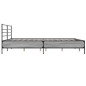 vidaXL Bettgestell Grau Sonoma 200x200 cm Holzwerkstoff und Metall vidaXL Bettgestell Grau Sonoma 200x200 cm Holzwerkstoff und Metall