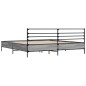 vidaXL Bettgestell Grau Sonoma 200x200 cm Holzwerkstoff und Metall vidaXL Bettgestell Grau Sonoma 200x200 cm Holzwerkstoff und Metall