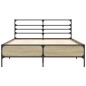 vidaXL Bettgestell Sonoma-Eiche 140x190 cm Holzwerkstoff und Metall vidaXL Bettgestell Sonoma-Eiche 140x190 cm Holzwerkstoff und Metall