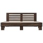 vidaXL Bettgestell Braun Eichen-Optik 200x200 cm Holzwerkstoff Metall vidaXL Bettgestell Braun Eichen-Optik 200x200 cm Holzwerkstoff Metall