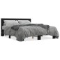 vidaXL Bettgestell Schwarz 160x200 cm Holzwerkstoff und Metall vidaXL Bettgestell Schwarz 160x200 cm Holzwerkstoff und Metall