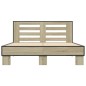 vidaXL Bettgestell Sonoma-Eiche 140x200 cm Holzwerkstoff und Metall vidaXL Bettgestell Sonoma-Eiche 140x200 cm Holzwerkstoff und Metall