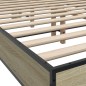 vidaXL Bettgestell Sonoma-Eiche 140x200 cm Holzwerkstoff und Metall vidaXL Bettgestell Sonoma-Eiche 140x200 cm Holzwerkstoff und Metall