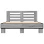 vidaXL Bettgestell Grau Sonoma 120x190 cm Holzwerkstoff und Metall vidaXL Bettgestell Grau Sonoma 120x190 cm Holzwerkstoff und Metall