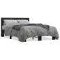 vidaXL Bettgestell Schwarz 135x190 cm Holzwerkstoff und Metall vidaXL Bettgestell Schwarz 135x190 cm Holzwerkstoff und Metall
