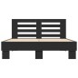 vidaXL Bettgestell Schwarz 135x190 cm Holzwerkstoff und Metall vidaXL Bettgestell Schwarz 135x190 cm Holzwerkstoff und Metall