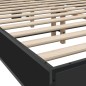 vidaXL Bettgestell Schwarz 135x190 cm Holzwerkstoff und Metall vidaXL Bettgestell Schwarz 135x190 cm Holzwerkstoff und Metall