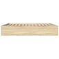 vidaXL Bettgestell Sonoma-Eiche 180x200 cm Holzwerkstoff vidaXL Bettgestell Sonoma-Eiche 180x200 cm Holzwerkstoff