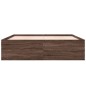 vidaXL Bettgestell Braun Eichen-Optik 200x200 cm Holzwerkstoff vidaXL Bettgestell Braun Eichen-Optik 200x200 cm Holzwerkstoff