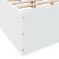 vidaXL Bettgestell Weiß 120x190 cm Holzwerkstoff