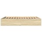 vidaXL Bettgestell Sonoma-Eiche 150x200 cm Holzwerkstoff vidaXL Bettgestell Sonoma-Eiche 150x200 cm Holzwerkstoff