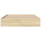 vidaXL Bettgestell Sonoma-Eiche 160x200 cm Holzwerkstoff vidaXL Bettgestell Sonoma-Eiche 160x200 cm Holzwerkstoff