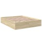 vidaXL Bettgestell Sonoma-Eiche 160x200 cm Holzwerkstoff vidaXL Bettgestell Sonoma-Eiche 160x200 cm Holzwerkstoff