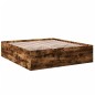 vidaXL Bettgestell Räuchereiche 200x200 cm Holzwerkstoff vidaXL Bettgestell Räuchereiche 200x200 cm Holzwerkstoff