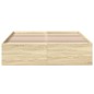 vidaXL Bettgestell Sonoma-Eiche 135x190 cm Holzwerkstoff vidaXL Bettgestell Sonoma-Eiche 135x190 cm Holzwerkstoff