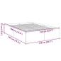 vidaXL Bettgestell Sonoma-Eiche 135x190 cm Holzwerkstoff vidaXL Bettgestell Sonoma-Eiche 135x190 cm Holzwerkstoff
