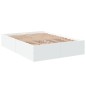 vidaXL Bettgestell Weiß 135x190 cm Holzwerkstoff vidaXL Bettgestell Weiß 135x190 cm Holzwerkstoff