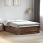 vidaXL Bettgestell Braun Eichen-Optik 160x200 cm Holzwerkstoff vidaXL Bettgestell Braun Eichen-Optik 160x200 cm Holzwerkstoff